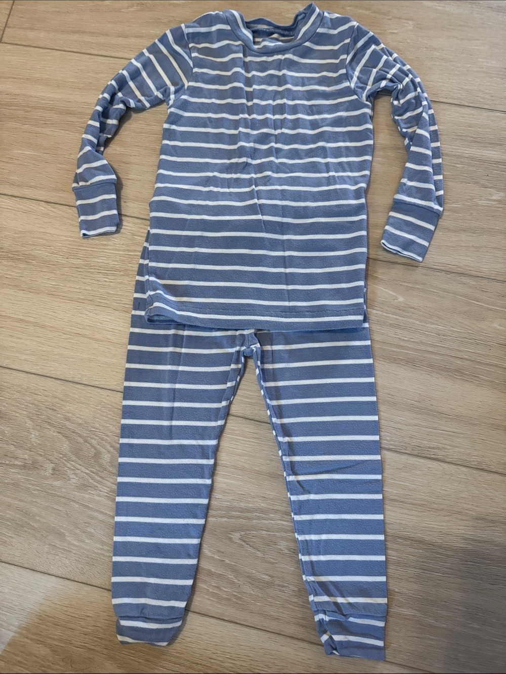 Carter's Blue and White Striped Kids Pajama Set